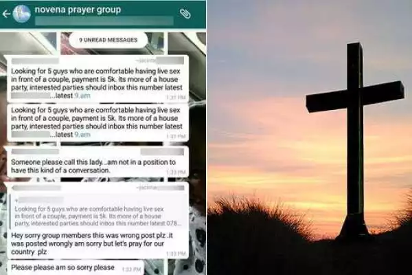 Woman Causes Stirs After She Shared Raunchy S*x Post On Whatsapp Prayer Group